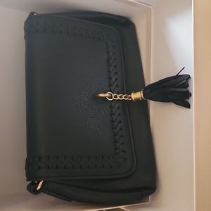 Black Crossbody Bag with Tassle